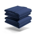 thumbnail image 1 of Mezzati Brushed Microfiber Waterbed Sheet Set - Ultra Soft and Lightweight for Ultimate Sleep Comfort, Wrinkle Free and Color Fade Resistant, 4 Pieces (Blue, King Attached), 1 of 5