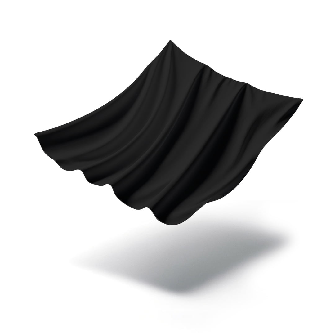 Mezzati Brushed Microfiber Flat Sheet - Ultra Soft and Lightweight for Ultimate Sleep Comfort, Wrinkle Free and Color Fade Resistant (Black, Queen)