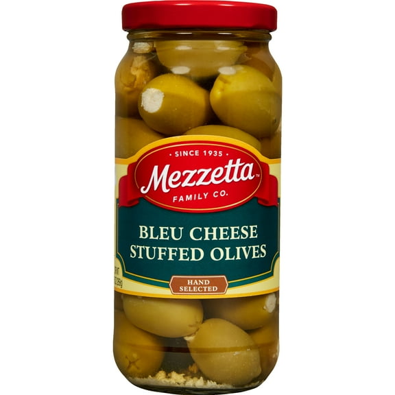 Mezzetta Bleu Cheese Stuffed Olives, 9.5 oz Dr. Wt. Jar