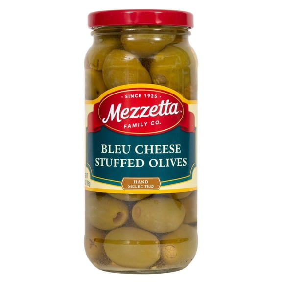 Mezzetta Bleu Cheese Stuffed Olives 9.5 oz (Pack of 6)