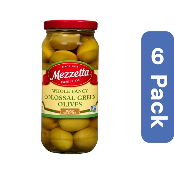 Mezzetta Colossal Fancy Olives 10 oz (Pack Of 6)