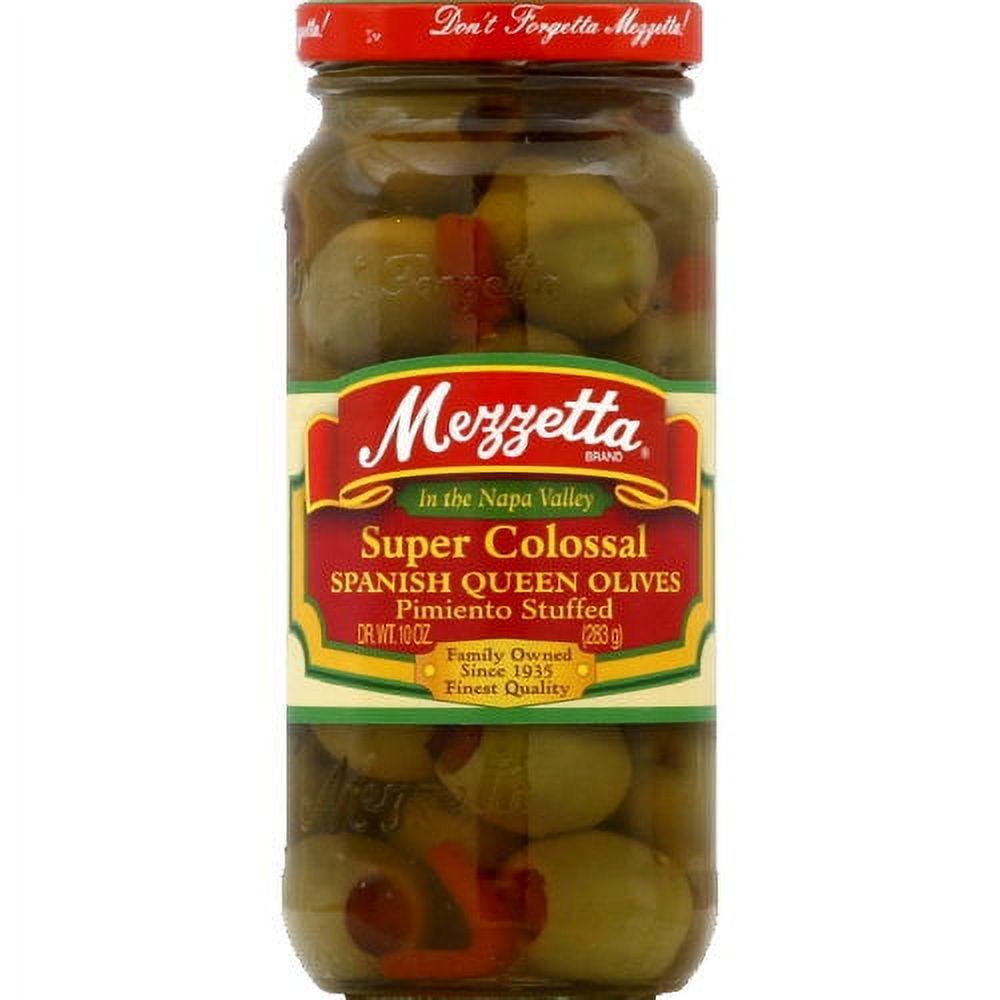 Mezzetta Colossal Queen Stuffed Olives, 10 oz (Pack of 6) - image 1 of 1