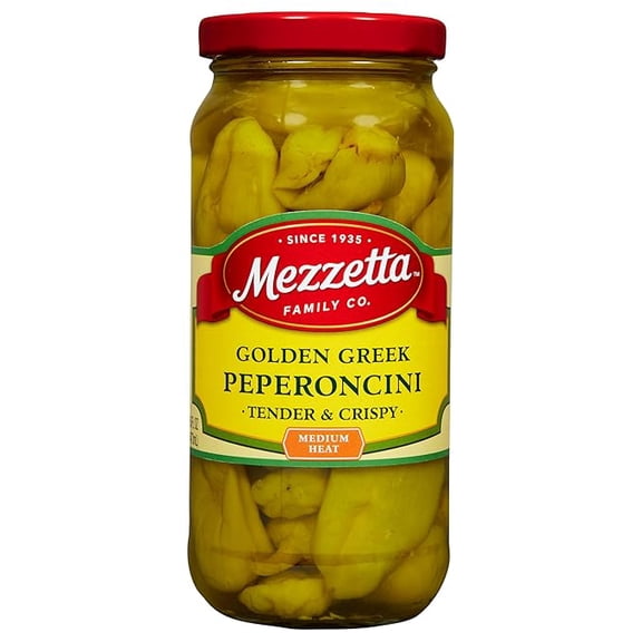 Mezzetta Golden Greek Peperoncini, Whole, 16 Ounce
