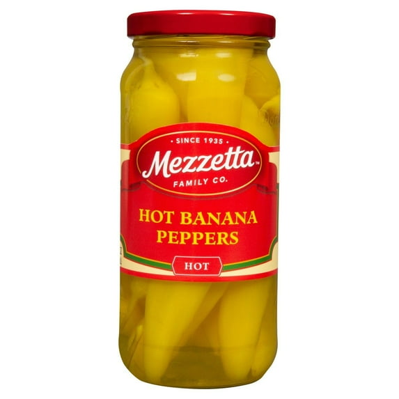 Mezzetta Hot Banana Wax Peppers - 16 oz