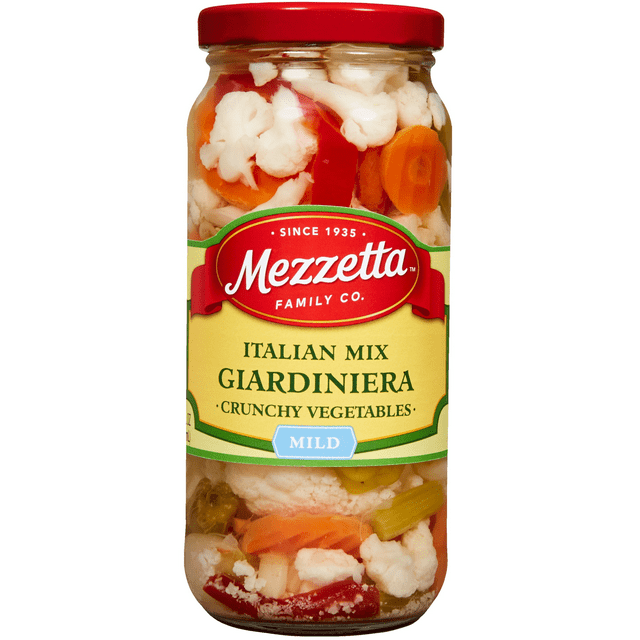 Mezzetta Italian Mix Giardiniera Mild, 16 fl oz Jar