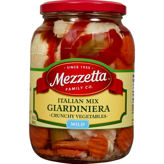 Mezzetta Italian Mix Giardiniera Mild, 32 fl oz Jar