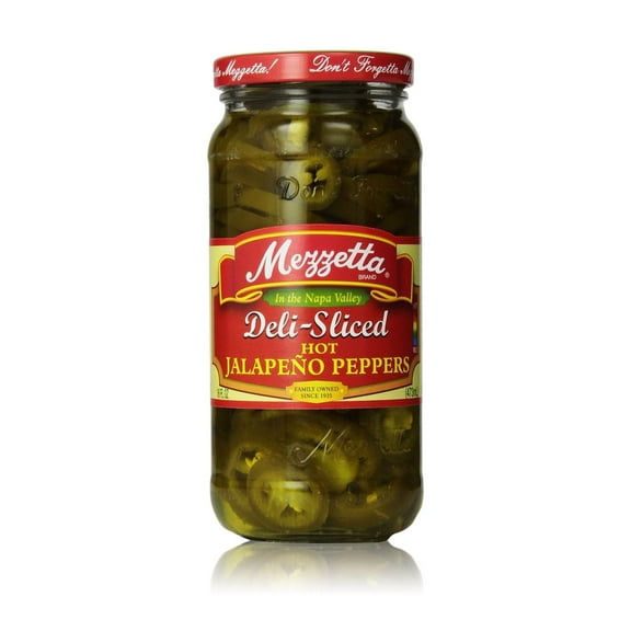Mezzetta Jalapeno Peppers, Deli-Sliced Hot, 16 oz (Pack of 10)