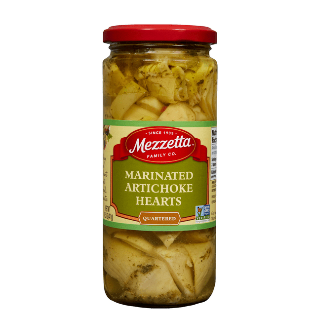 Mezzetta Marinated Artichoke Hearts Quartered, 14.5 oz Jar