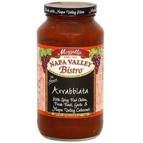 Mezzetta Spicy Marinara Napa Valley Pasta Sauce, 25 oz, (Pack of 6)