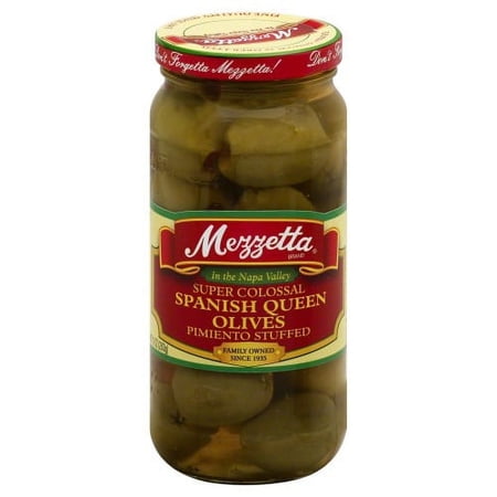 Mezzetta Mezzetta Spanish Colossal Queen Olives with Minced Pimento (Pack of 10)