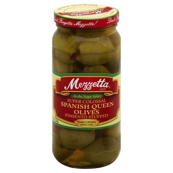 Mezzetta Mezzetta Spanish Colossal Queen Olives with Minced Pimento (Pack of 2)