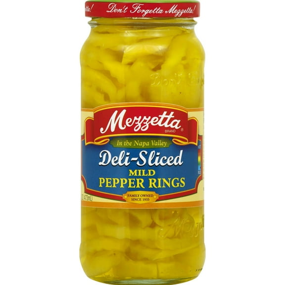 Mezzetta Mild Ring Peppers, 16 fl oz (Pack of 4)