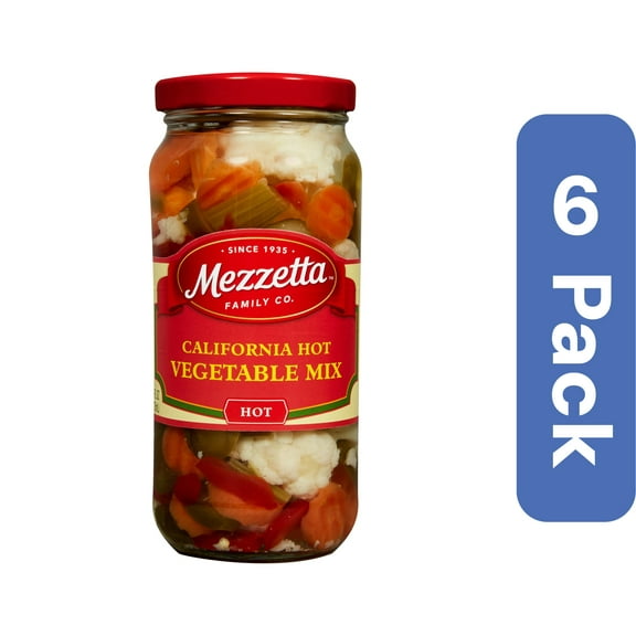 Mezzetta Mixed Vegetable Hot 16 oz (Pack Of 6)