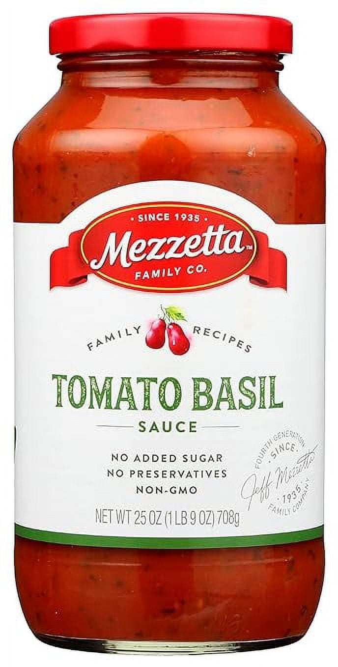 Mezzetta Pasta Sauce, Tomato Basil, 25 oz