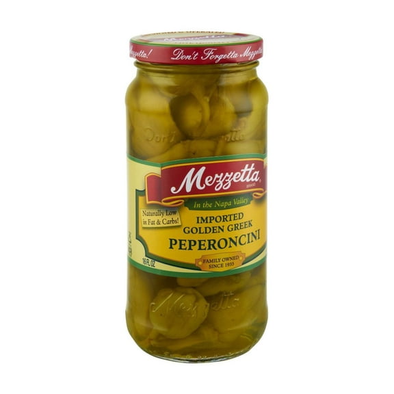 Mezzetta Peperoncini Greek, 16 fl oz (Pack of 32)