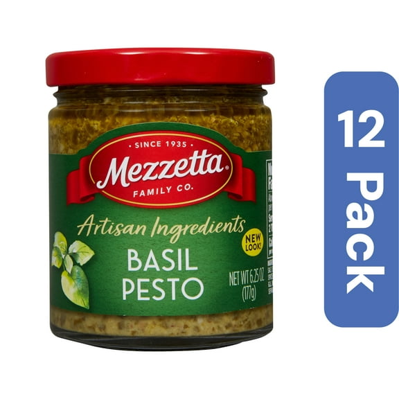 Mezzetta Pesto Sauce Basil Italian Homestyle 6.25 oz (Pack Of 12)