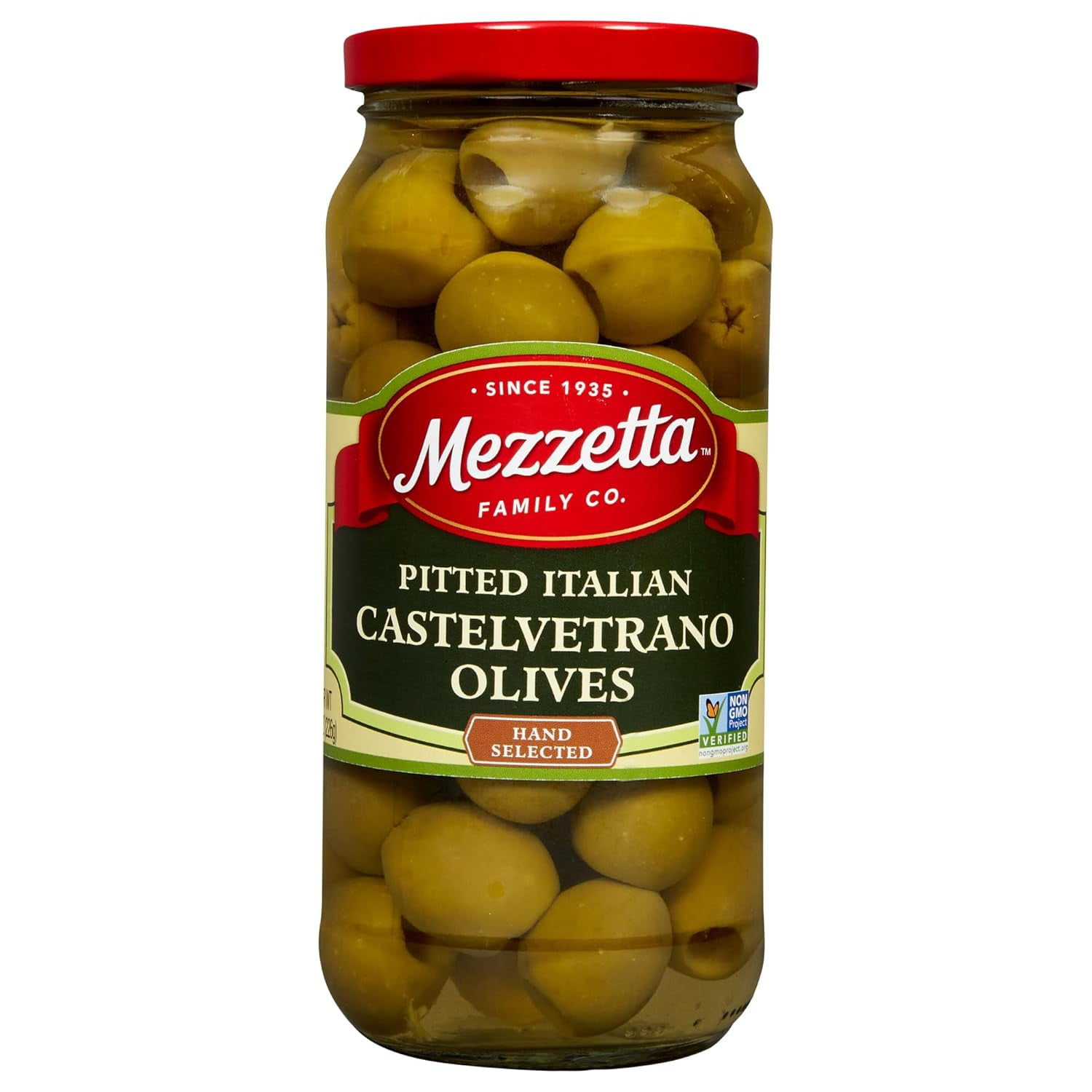 Mezzetta Pitted Castelvetrano Italian Green Olives, 8 oz
