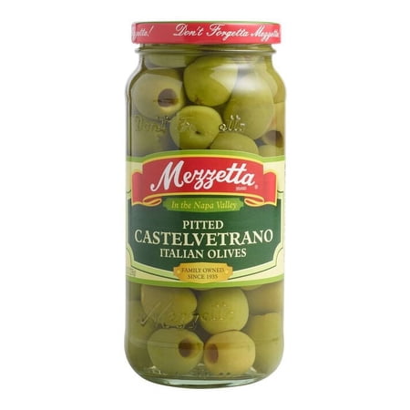 Mezzetta Pitted Castelvetrano Olives 8 oz Pack of 3