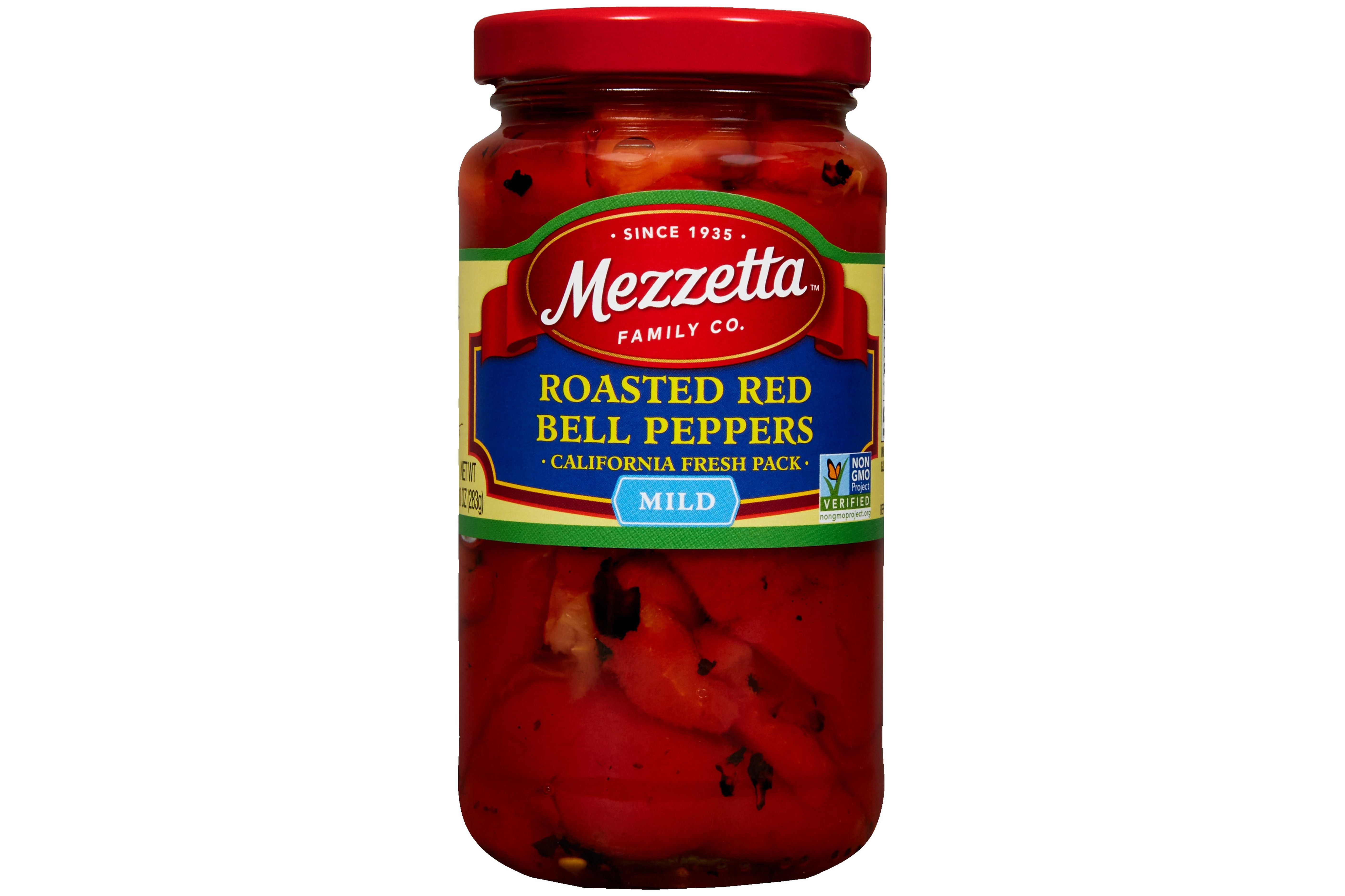 Mezzetta Roasted Red Bell Peppers 10 Oz Jar 1109