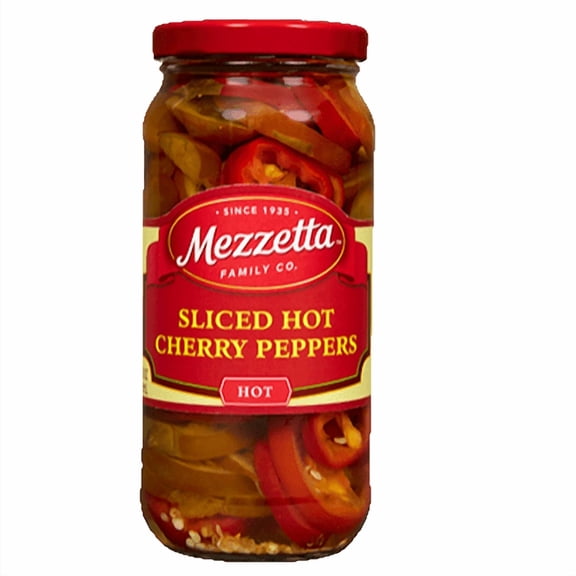 Mezzetta Sliced Hot Cherry Peppers, 16 fl oz