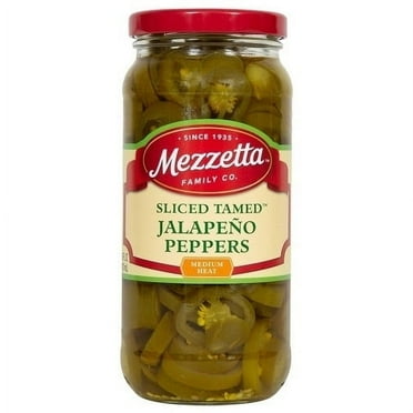 Mezzetta Sliced Tamed™ Jalapeño Peppers, 16 fl oz Jar