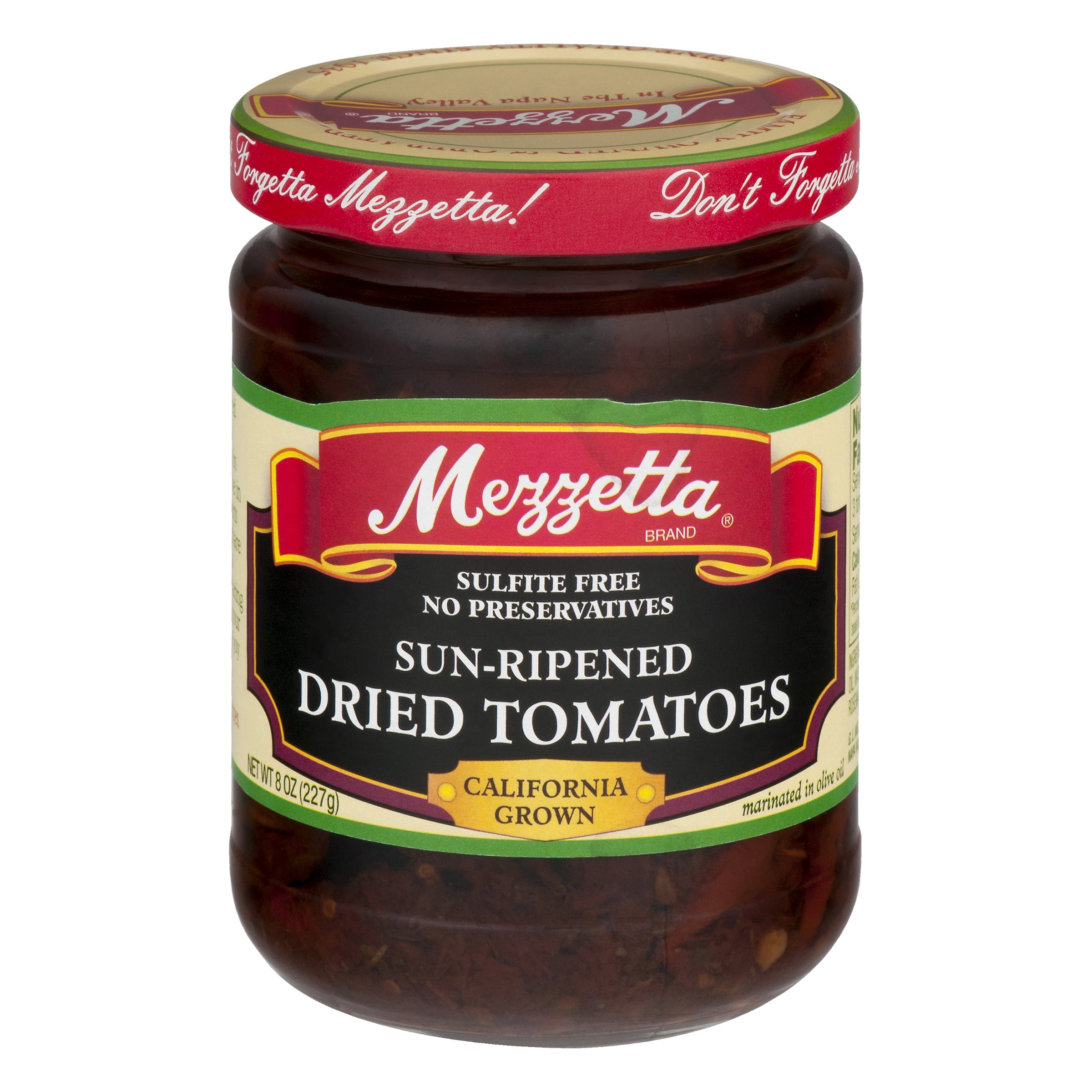 Mezzetta SunRipened Dried Tomatoes Sulfite Free, 8 oz Jar