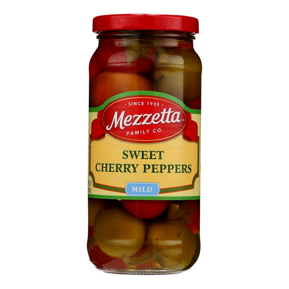 Mezzetta Sweet Cherry Peppers - Case of 6 - 16 oz.