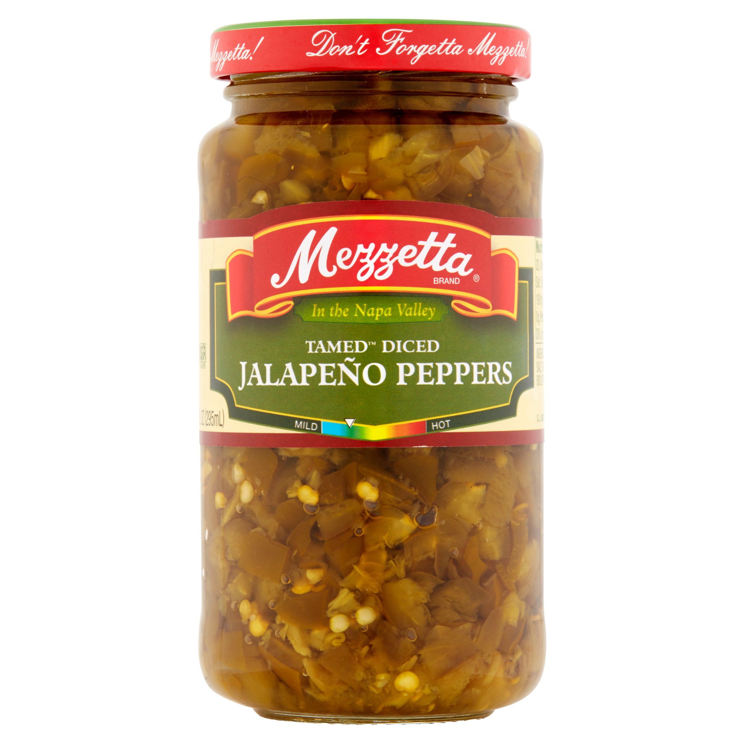 Mezzetta Tamed Diced Jalapeño Peppers, 10 fl oz