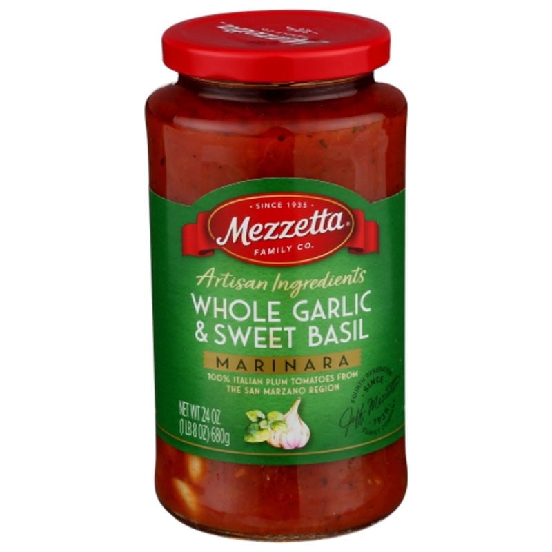 Mezzetta Whole Garlic & Sweet Basil Marinara Pasta Sauce 24 oz