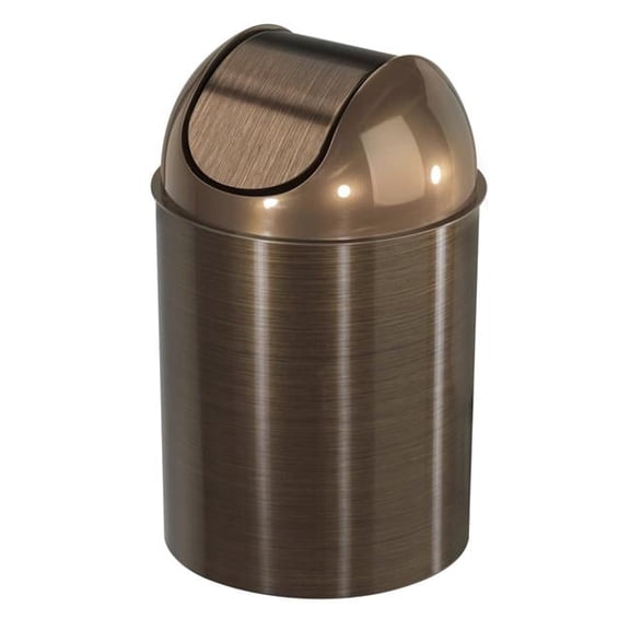 Mezzo Swing-Top Trash Can - Bronze - 2.5 Gallon - Eco-Friendly Design