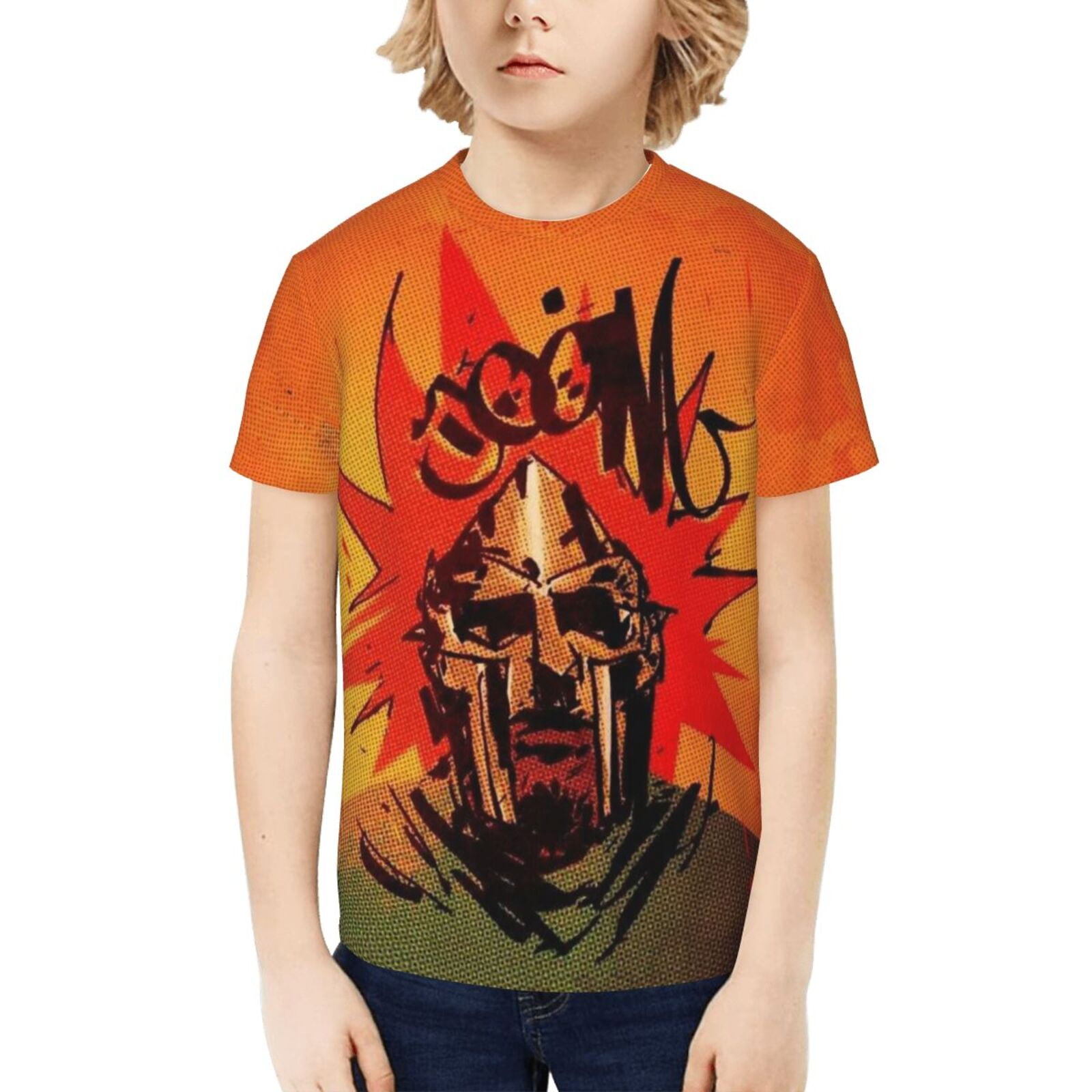 Mf Doom Kids T-Shirt 3d Printed Graphic T-Shirts Boys And Girls Short ...