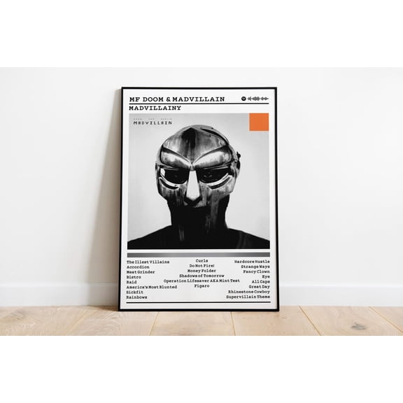 Mf Doom Madvillainy Album : Matte Finish Rap Music Print #667, Unframed Poster Size 16x24