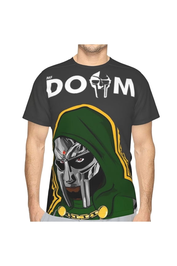 Mf Doom Unisex 3d Pattern Printed Short Sleeve T-Shirts Casual Graphics Tees Xx-Large