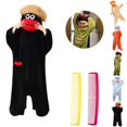 thumbnail image 1 of Mfakffe Big Mouth Monster Onesie Funny Monster Plush Warmth Onesie Pajamas Cozy Home Loungewear for Sleep & Party With Shoes & 2 Randomly Colored Combs, 1 of 5