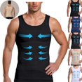 thumbnail image 1 of Mfakffe Compression Shirt Men Slimming Body Shaper Tank Top High Elastic Tummy Control Undershirt Breathable Sleeveless Shapewear Vest, 1 of 4