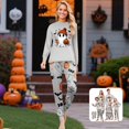 thumbnail image 1 of Mfakffe Family Matching Halloween Ghost Print Loungewear Set Long Sleeve Top and Pants Home Outfit for Holiday & Daily Wear, 1 of 5