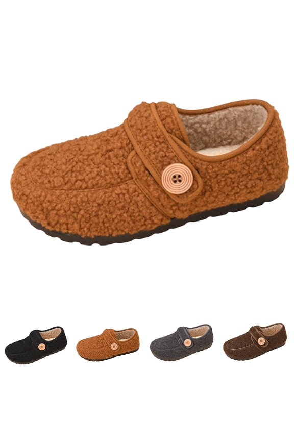 Fuzzy Slippers Women Men Comfy Diabetic House Slippers Soft & Cozy Barefoot House Shoes Adjustable