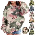thumbnail image 1 of Mfakffe Kids Camo Print Hooded Pullover Sweatshirt Long Sleeve Hoodie with Kangaroo Pocket Casual Loose Fit Tops for Spring Autumn, 1 of 4