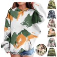 thumbnail image 1 of Mfakffe Kids Camo Print Hooded Pullover Sweatshirt Long Sleeve Hoodie with Kangaroo Pocket Casual Loose Fit Tops for Spring Autumn, 1 of 4