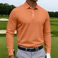 thumbnail image 1 of Mfakffe Men's Knit Polo Shirts Long Sleeve Sweater Polo Lightweight Fashion Casual Collared Shirts, 1 of 5