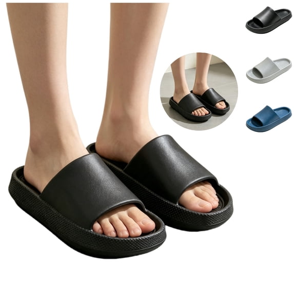Mfakffe Shower Shoes Open Toe Non Slip Slides Comfortable Quick-Dry Slip on Sandals Lightweight Home Slippers