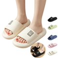 thumbnail image 1 of Mfakffe Shower Shoes Open Toe Non Slip Slides Comfortable Waterproof Slip on Sandals Lightweight Pool Slippers, 1 of 5