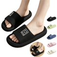 thumbnail image 1 of Mfakffe Shower Shoes Open Toe Non Slip Slides Comfortable Waterproof Slip on Sandals Lightweight Pool Slippers, 1 of 5