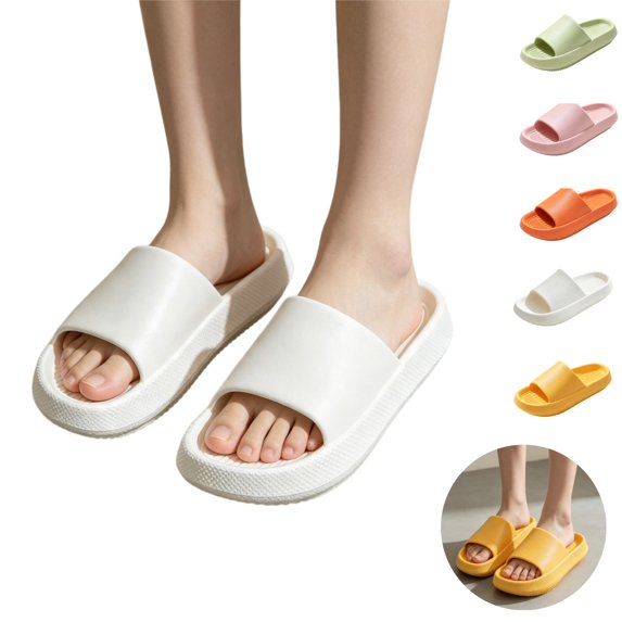 Mfakffe Shower Shoes Open Toe Non Slip Slides Comfy Waterproof Slip on Sandals Lightweight Bathroom Slippers