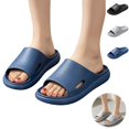thumbnail image 1 of Mfakffe Shower Shoes Open Toe Non Slip Slides Comfy Waterproof Slip on Sandals Lightweight Pool Slippers, 1 of 5