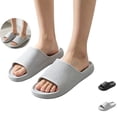 thumbnail image 1 of Mfakffe Shower Shoes Open Toe Non Slip Slides Soft Hollow Drain Slip on Sandals Lightweight House Slippers, 1 of 4
