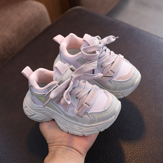 Mfakffe Toddler Orthopedic Shoes for Kids Sport Breathable Sneakers Soft Fall Shoes Pink 1 Big Kid