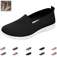 thumbnail image 1 of Mfakffe Women's Breathable Fly Woven Mesh Sneakers Casual Outdoor Non-Slip Walking Shoes Lightweight Sneaker(Black), 1 of 5