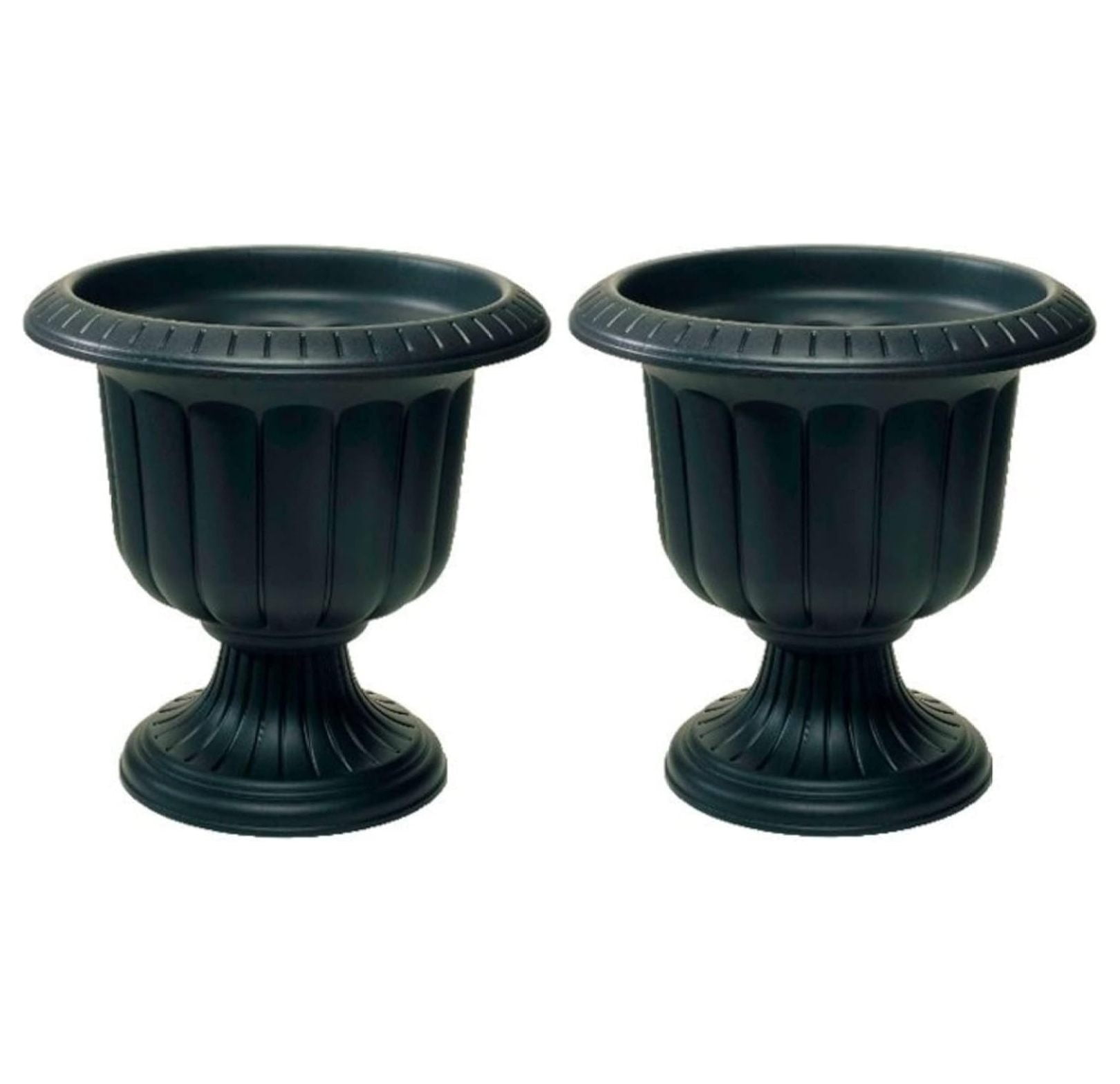 Mfg. # 38198 19" Black Classic Porch Urn Planter - Quantity 2
