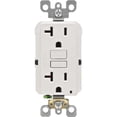 thumbnail image 1 of Mfg R02-GFNT2-0KW Self-Test GFCI Outlet, White - 20 A & 125 V, 1 of 1